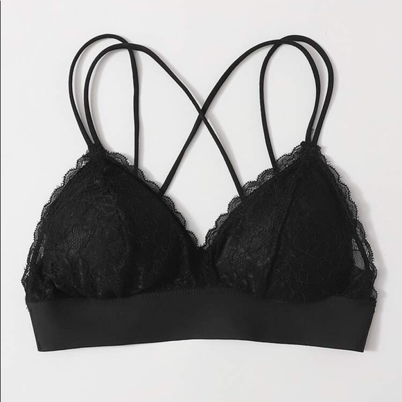 New Sexy Black Lace Bralette - Picture 3 of 6